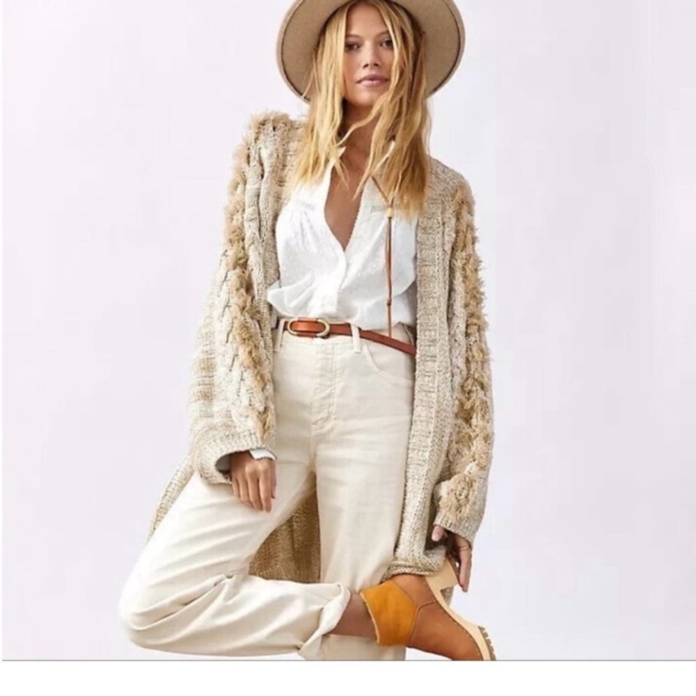 Cozy Cream cardigan from Anthropologie - Picture 2 of 10